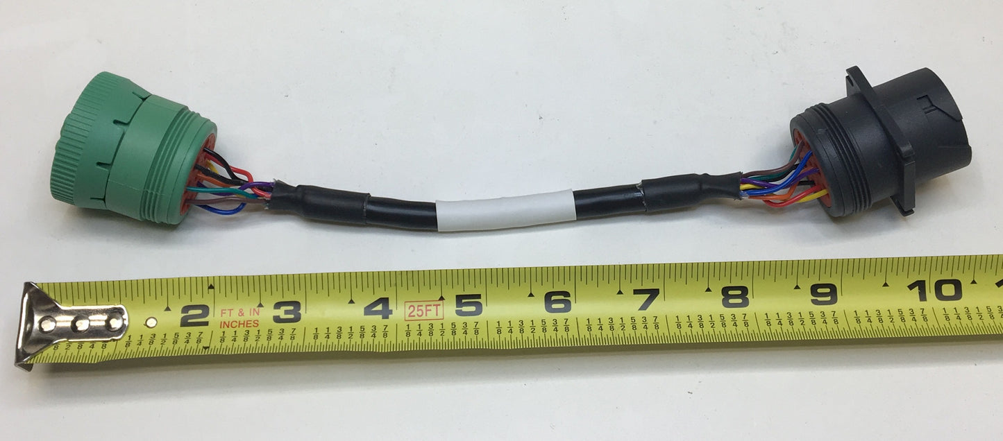 J1939 Type 2 (Green) Female to J1939 type 1 Male Adapter