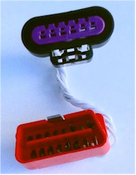 OBD2 M to Marine 6-pin F Adapter