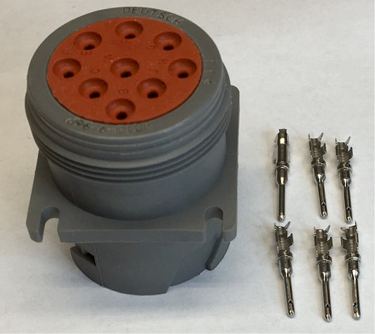CAT (Gray) Male Vehicle Connector, 9-position