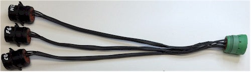 J1939 Type 2 Female to Triple J1939 type 1 Male Adapter