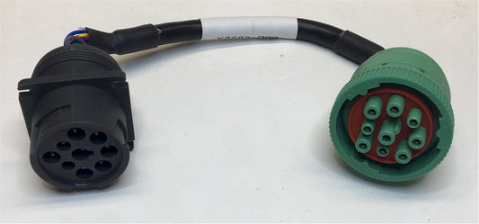 J1939 Type 2 (Green) Female to J1939 type 1 Male Adapter